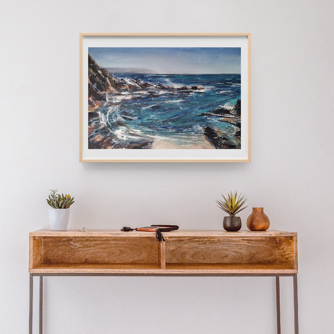 Cape Cornwall Tide Original Watercolour