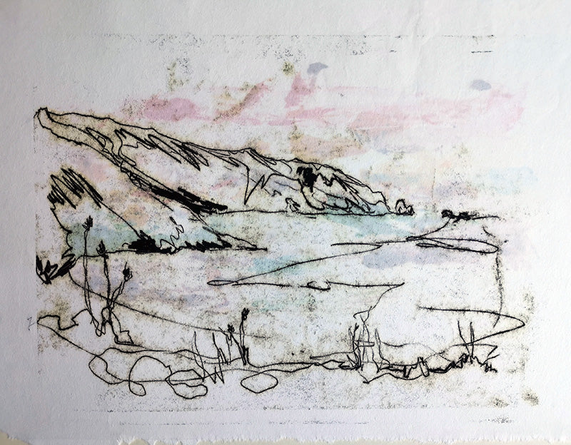 Feel Into Stillness Original Monotype