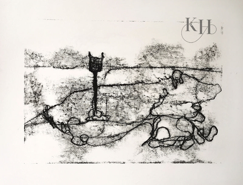Pendeen Torch Original Monoprint