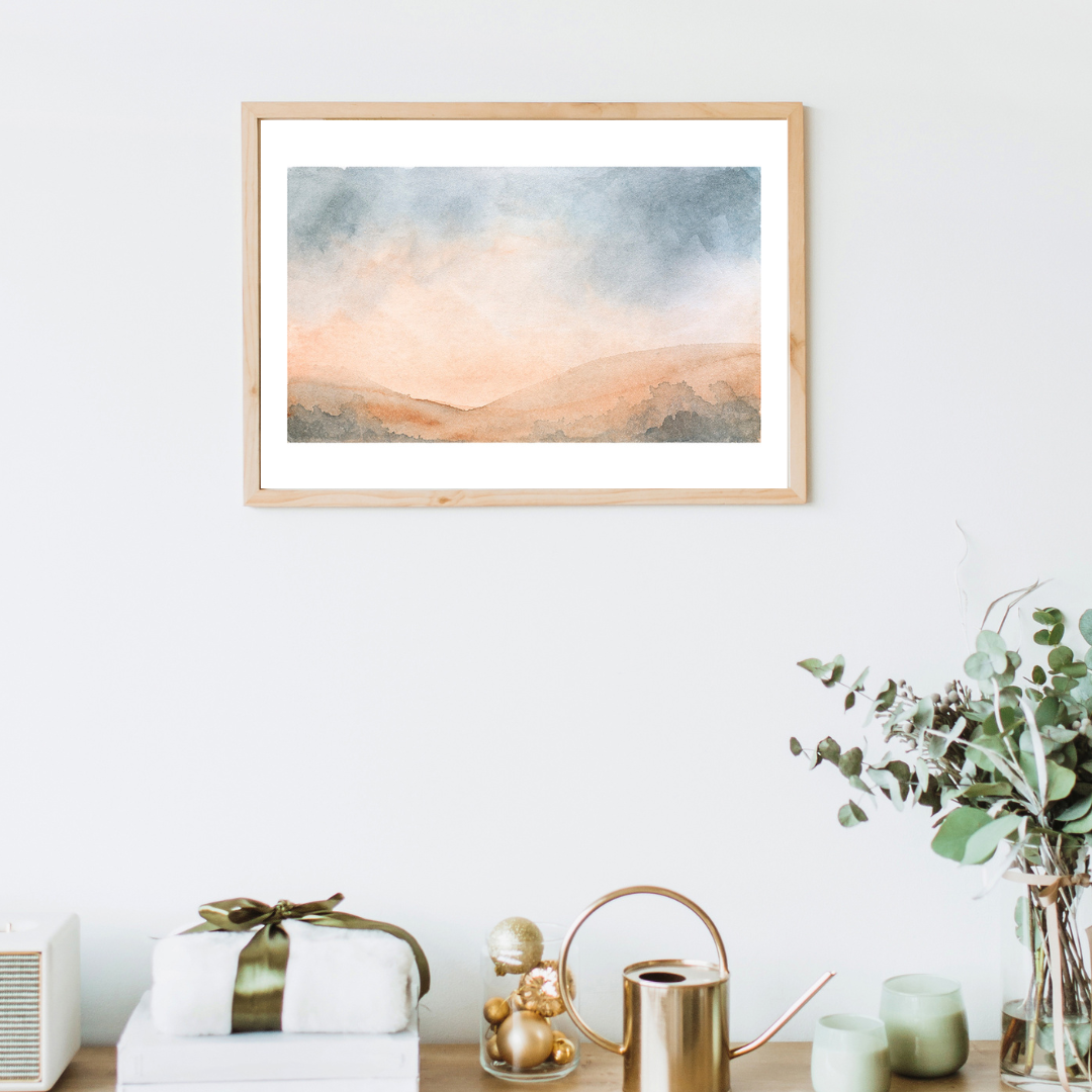 Sunrise Moor Original Watercolour painting by Kari Herbert