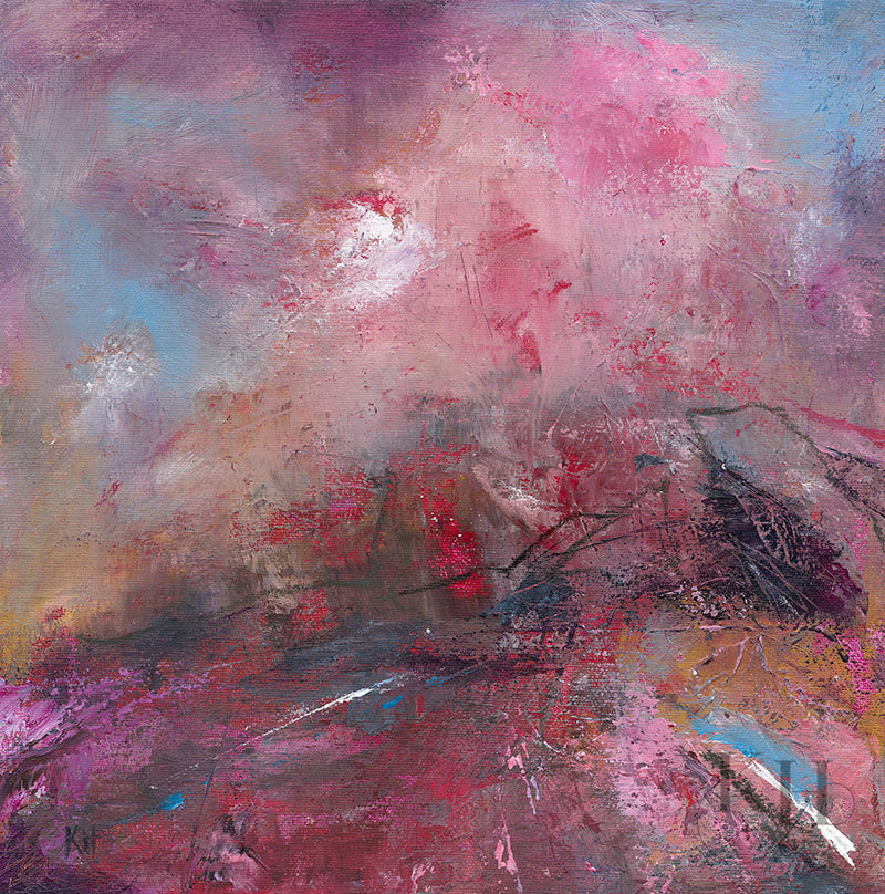 Sunset Tor Original Painting by Kari Herbert