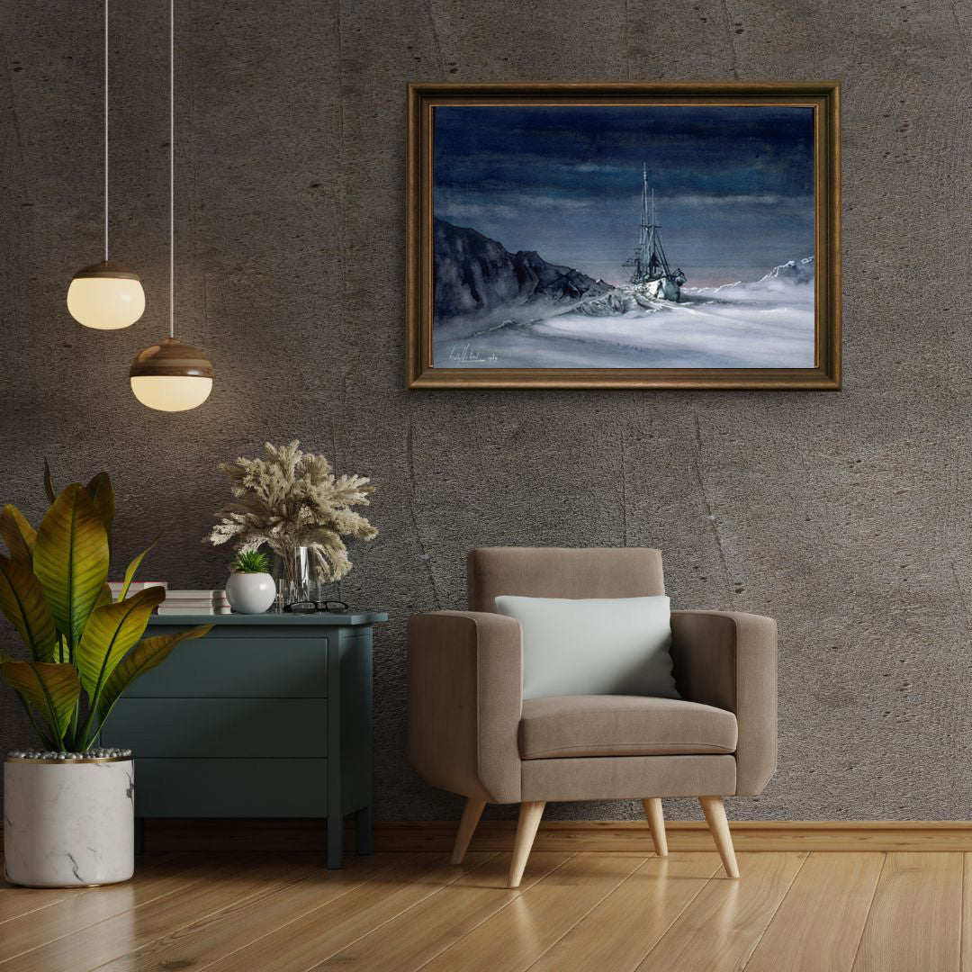 Fram in Winter Fine Art Print