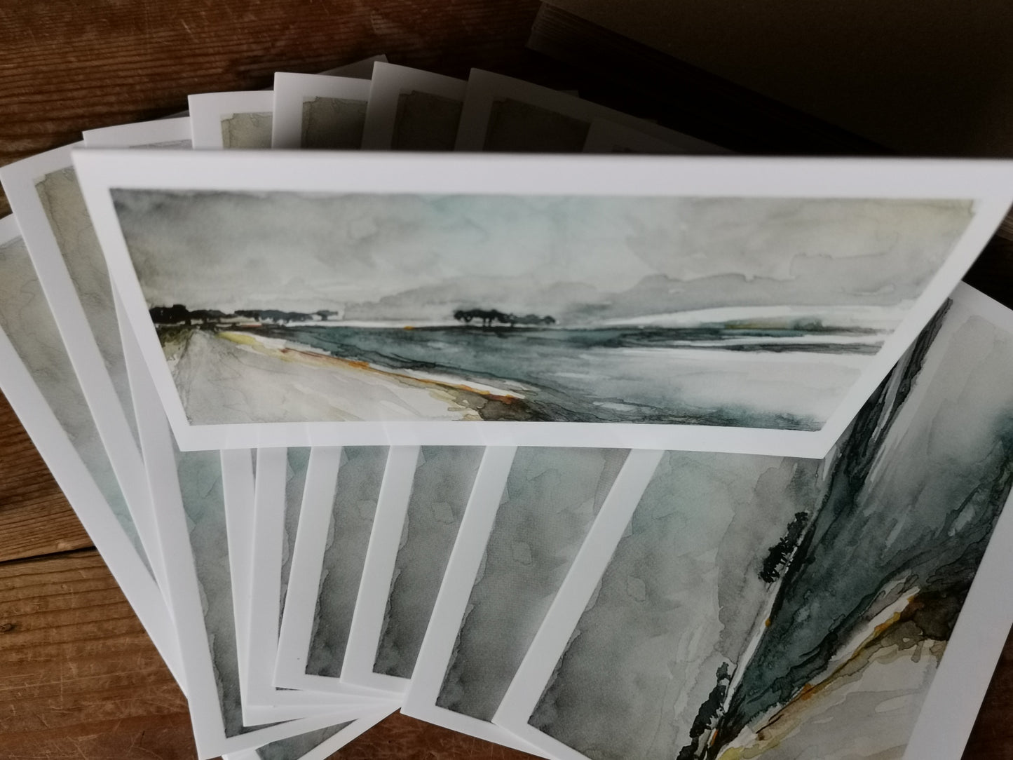 'My Feeling for Snow' Pack of 10 Luxury Greetings Cards