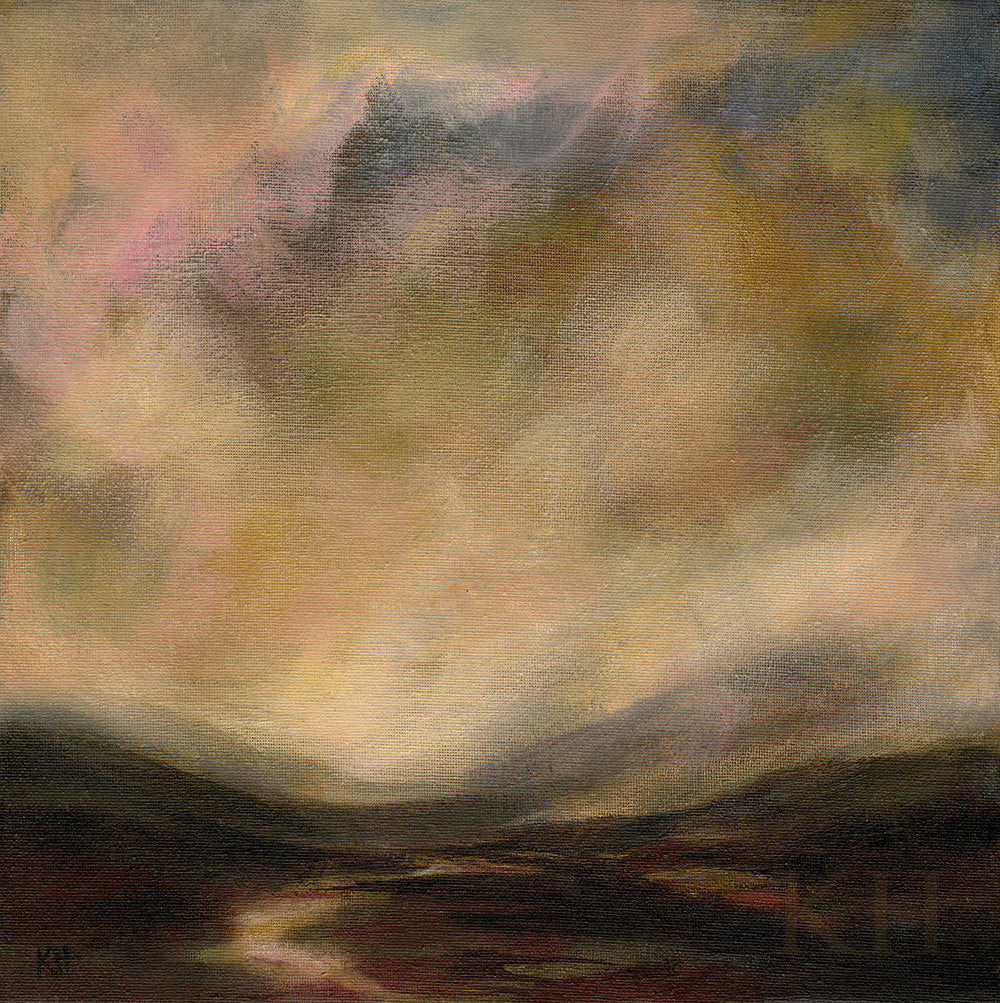 Onward, Dear One - Original abstract landscape painting by Kari Herbert