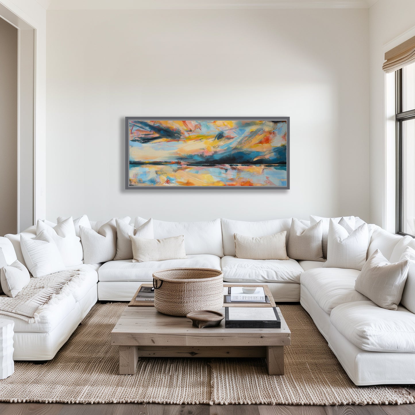 'Expansion' original mixed media painting by Kari Herbert